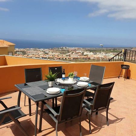 Villa Roque Del Conde With Private Pool, Terrace With Fantastic Sea Views, Wifi, Garden, Garage Adeje 外观 照片