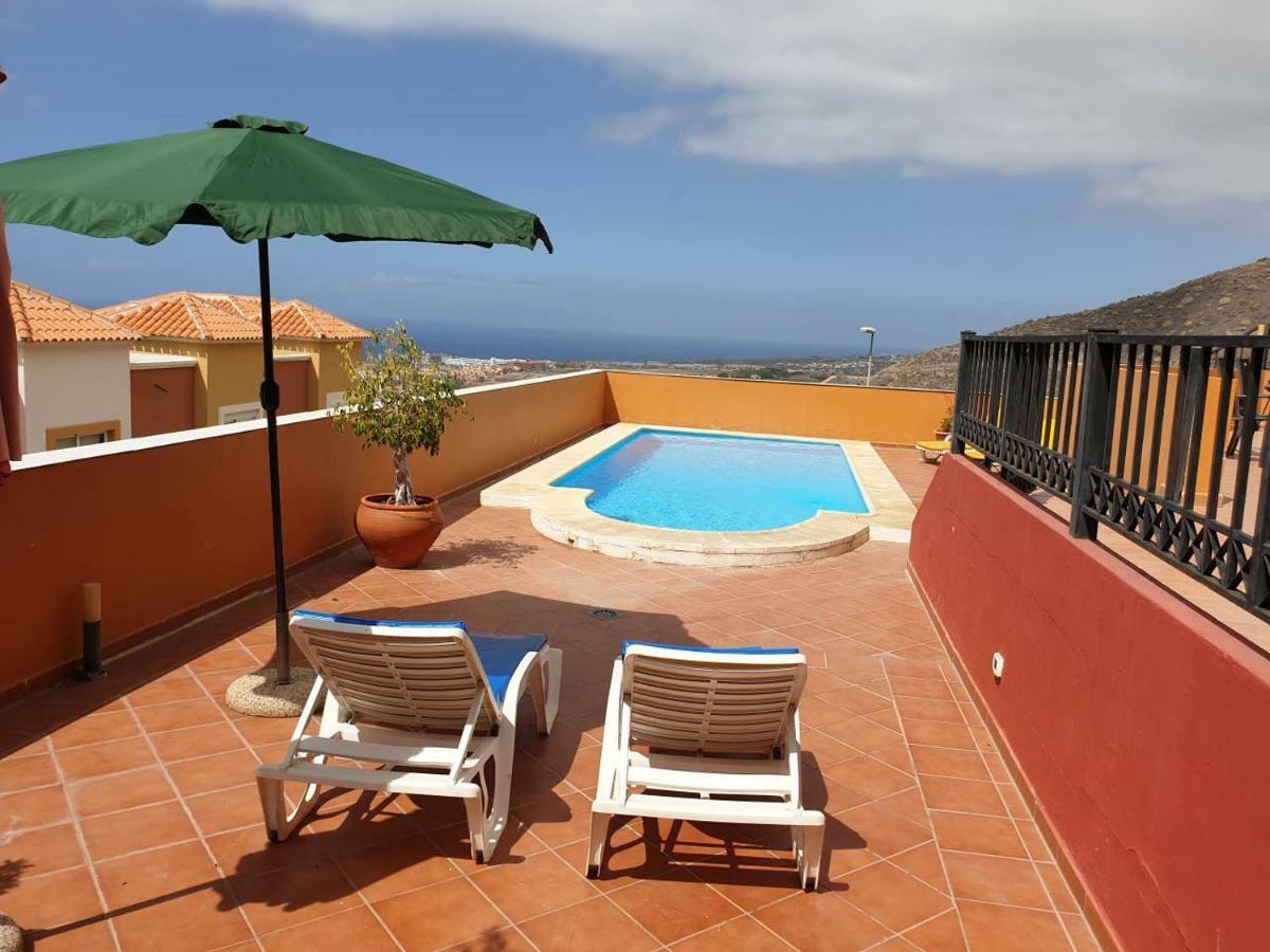 Villa Roque Del Conde With Private Pool, Terrace With Fantastic Sea Views, Wifi, Garden, Garage Adeje 外观 照片
