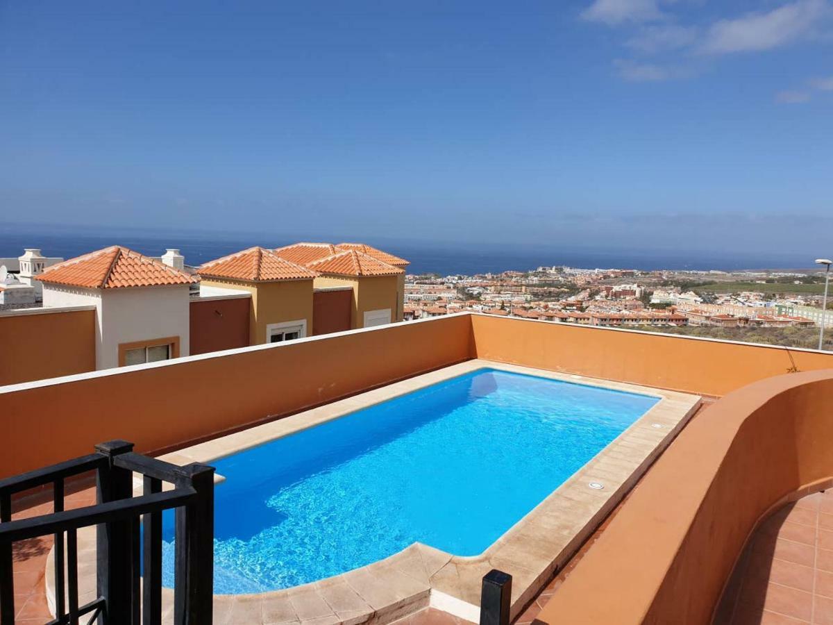 Villa Roque Del Conde With Private Pool, Terrace With Fantastic Sea Views, Wifi, Garden, Garage Adeje 外观 照片